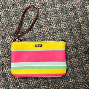 Kate Spade ♠️ Grant Street Beach Striped Wristlet